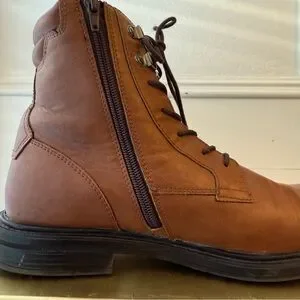 ALFANI Men\'s Soft Brown Leather Lace-up Boots Size 8M Alfani | Shoes | Alfani Mens Brown Laceup Boots Size 8m  main image 2